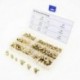 6X (100 db hidraulikus sárgaréz Zerk zsírzógumi csatlakozókészlet M6 / M8 / M10 M E2F2