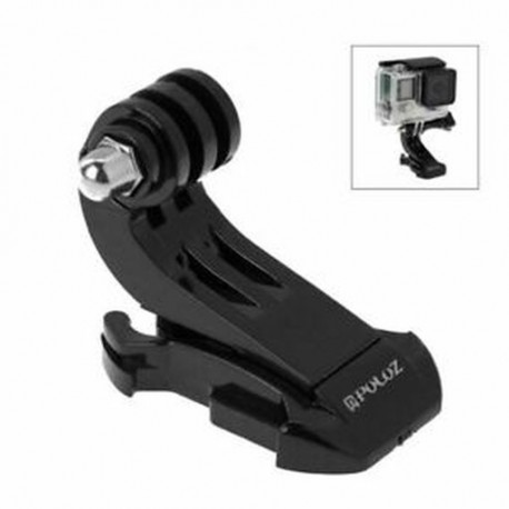 PULUZ fekete függőleges felületű J-horog csattartó GoPro HERO 4 Session / G6R6 típushoz