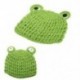 Baby Froglet kötés kalap fotós kellékek 0-6 hónapos újszülött E2H4 X6U6
