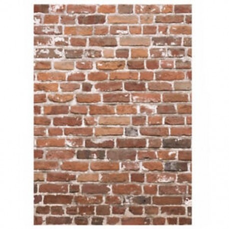 1db 150x90cm-es Vörösbarna téglafal háttér stúdió fotózáshoz - T3E9