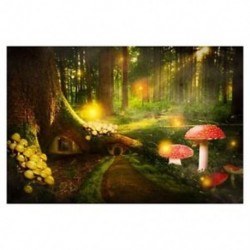 150x100cm-es Mesés erdei háttér stúdió fotózáshoz - U3M4