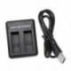 AHDBT-501 USB kettős töltő GoPro Hero 5 Black E1C2-hez