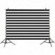 2db 210x150cm-es Fekete-Fehér csíkos háttér stúdió fotózáshoz - N2J8
