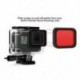 2X (Víz alatti kamera piros színű korrekciós szűrő a Go Pro Hero6 Hero5 Hou M0G0 modellhez)