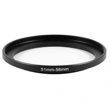 A fényképezőgép alkatrészei 51–58 mm-es lencse szűrővel ellátott gyűrűs adapter fekete M1L3