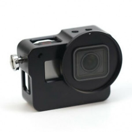 1X (SHOOT (fekete) 52 m-es UV-szűrő GoPro alumínium tok házához CNC Fra T2Q6