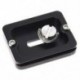 PU - 50 gyorskioldó lemez 50 x 38 x 10 mm - fekete D4S5