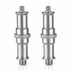2 darab standard 1/4 - 3/8 hüvelykes fémcső átalakító menetes csavarral, Adapter U7Q2
