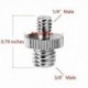 1X (1/4 - 3/8 csavar adapter átalakító menetes csavarok adapter adapter csavaros csavar L5C5