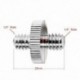 1X (1/4 - 3/8 csavar adapter átalakító menetes csavarok adapter adapter csavaros csavar L5C5