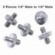 1X (1/4 - 3/8 csavar adapter átalakító menetes csavarok adapter adapter csavaros csavar L5C5