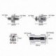 1X (1/4 - 3/8 csavar adapter átalakító menetes csavarok adapter adapter csavaros csavar L5C5