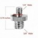 1X (1/4 - 3/8 csavar adapter átalakító menetes csavarok adapter adapter csavaros csavar V7R5