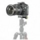 fém 50 mm-es gyorskioldó lemez QR bilincs 3/8 hüvelykes, 1/4 hüvelykes adapterrel a D6D3-hoz