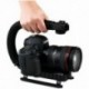 Pro stabilizátor C-alakú tartóvideó kézi fogantyú illeszkedik az M3K6 kamera számára