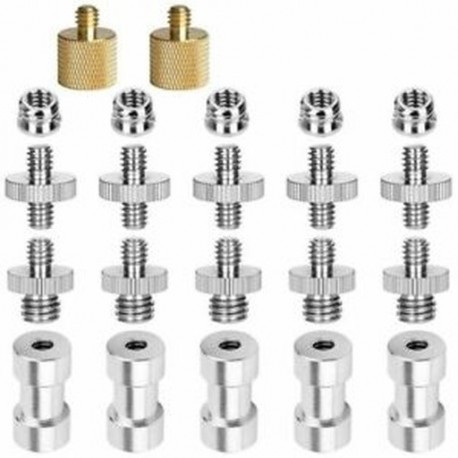 5X (22 darabos kameracsavar adapter 1/4 - 1/4 csavarral 1/4 - 3/8 állványcsavar Ada B3X7