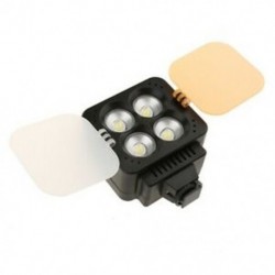 6X (ZIFON 4 LED-es videó fény 5500K / 3200K kamerafényszóró ajtónál a DS K5I2-hez)
