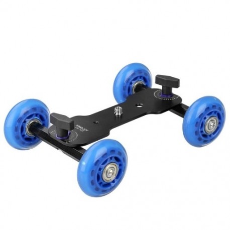 5X (KINGJOY VX-103 asztali mobil gördülő csúszka Dolly autó, görkorcsolya Video J4Z5