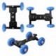 5X (KINGJOY VX-103 asztali mobil gördülő csúszka Dolly autó, görkorcsolya Video J4Z5