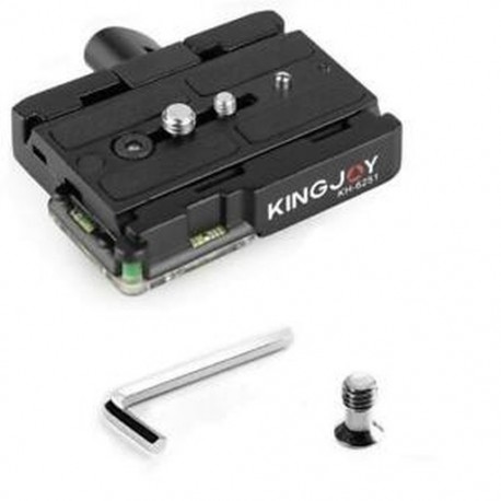 6X (KINGJOY univerzális alumínium gyorskioldó lemez QR lemez adapter 1/4 hüvelykes P4G5