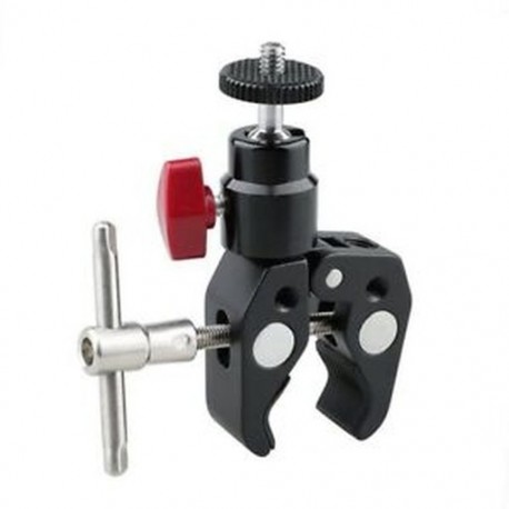 2X (Super Clamp csuklós mini gömbfej 1/4 hüvelyk-20 menetes lyukkal G5U5)
