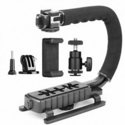 3X (C típusú monopod kézi fényképezőgép stabilizátor tartó markolatú vaku konzol W3I8