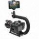 3X (C típusú monopod kézi fényképezőgép stabilizátor tartó markolatú vaku konzol W3I8