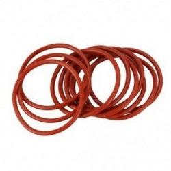 1X (10 db 39x34x2,5 mm-es vörös szilikon O gyűrűs olajtömítések S5A3)