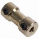 2X (3 mm x 4 mm RC típusú motor tengely sárgaréz tengelykapcsoló csatlakozó adapter Joul M6D4 golyó