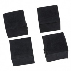 4 db fekete négyzet alakú székasztallal ellátott lábszárvédők 28mm x 28mm Q1I4