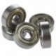 5 db mély, 8 mm x 22 mm x 7 mm, hornyos gömbcsapágy N7E6