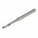 2 mm x 15 mm-es keményfém, egyhornyos spirál végű maró CNC útválasztó bit T8E9