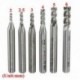 SWT 12db / készlet 2-6 mm-es HSS egyenes szárú 4 horony végmaró maró CNC fúró Bi U8Q6