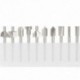 10 db Hss útválasztó keményfém gravírozó bit és 5 db fúrószár - 1/8 hüvelyk (3 mm) Sh C1F6