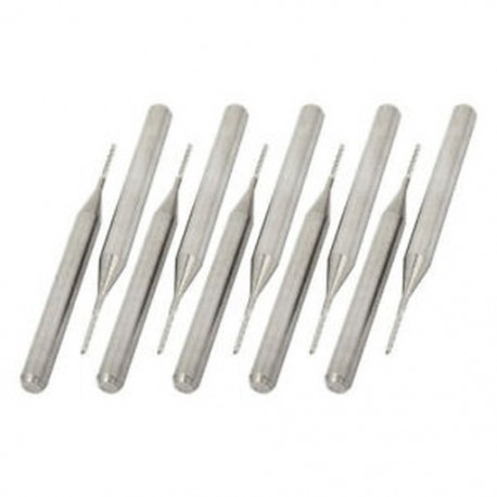 1X (10 db volfrám-keményfém NYÁK végmaró 3,175 mm-es szár 0,7 mm-es vágással Dia3 M5)