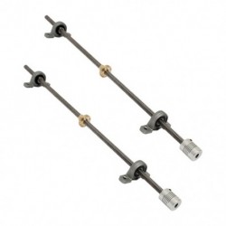 3D nyomtató T8 csavarvezeték csavarral, 400 mm - es acél vezetékcsavar tengely anya rögzítése (2 P1D5