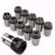 3X (10 db Er16 rugótartó   motortengely 8 mm hosszabbító rúdtartó Cnc Mill R4A3