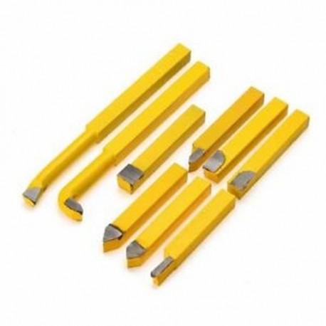 6X (9db / Set YW1 keményfém keményforrasztott hegyes, esztergált esztergavágó szerszámok 8x8mm-es Shank Hi Z1X6