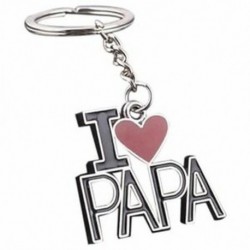 1X (1 darab kulcstartó (I LOVE PAPA) kreatív divat ékszerek, cink ötvözetű Keyc U1K6