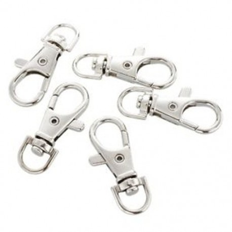 Tartós fém karabiner klip stílusú rugós kulcstartó kulcstartó L3P2