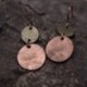 Női Európa cink ötvözetből készült csepp fülbevalók antik ezüst réz dupla Y3Y9