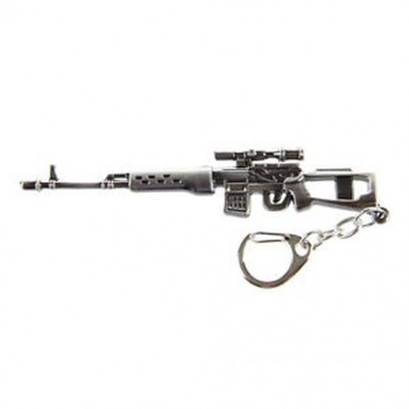 Mini Dragunov mesterlövész pisztoly modell medál homár horog kulcstartó szürke M3S0