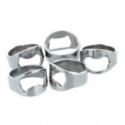Ötszörös ezüst rozsdamentes acél fém hüvelykujj kulcstartó gyűrű sörösüveg Opene B9V9