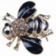 2X (magas minőségű méhek bross fekete zománc fűző sapkák sál klipek Accessori C3V7