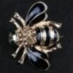 2X (magas minőségű méhek bross fekete zománc fűző sapkák sál klipek Accessori C3V7