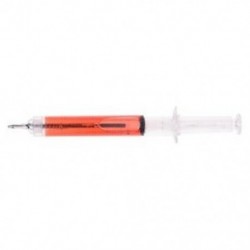 1X (újszerű fecskendő toll orvos-ápoló kórház piros P3I5)