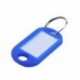 32x többszínű műanyag Key Fob azonosító címkék Poggyász-azonosító címkék hasított gyűrűvel X4U8