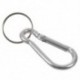10 PCS fém rugós kapu kulcstartó karabiner horog ezüst I9O5