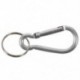 10 PCS fém rugós kapu kulcstartó karabiner horog ezüst I9O5