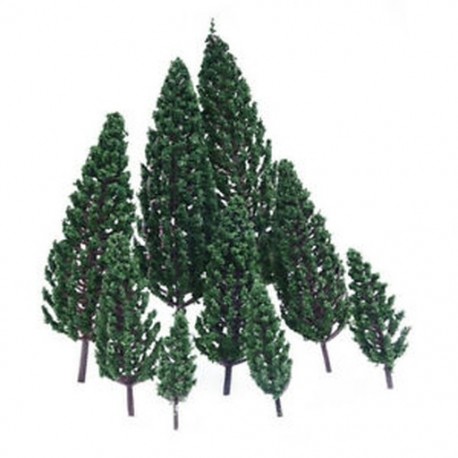1X (10 db 1,9 hüvelyk - 6,3 hüvelykes vonatkészlet tájkép tájkép modell Pyramidal Tr B8T1